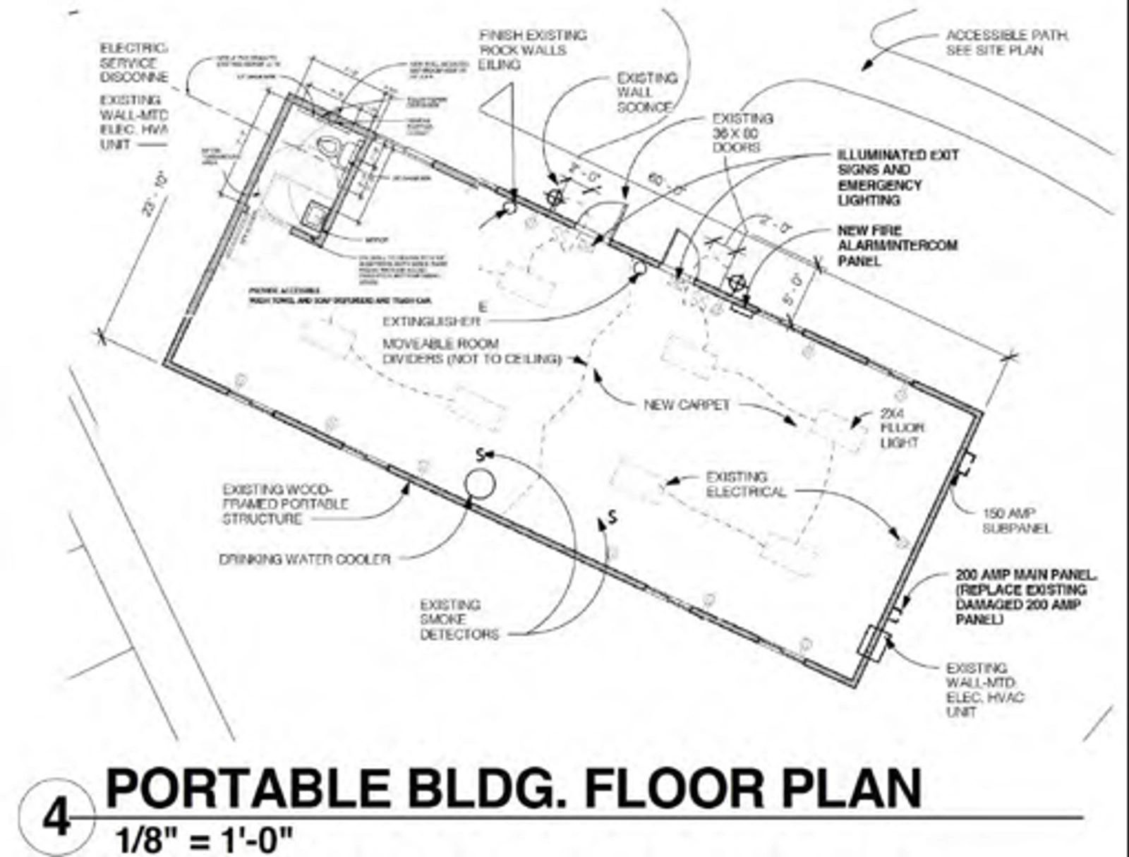 Portable Building One floor plan