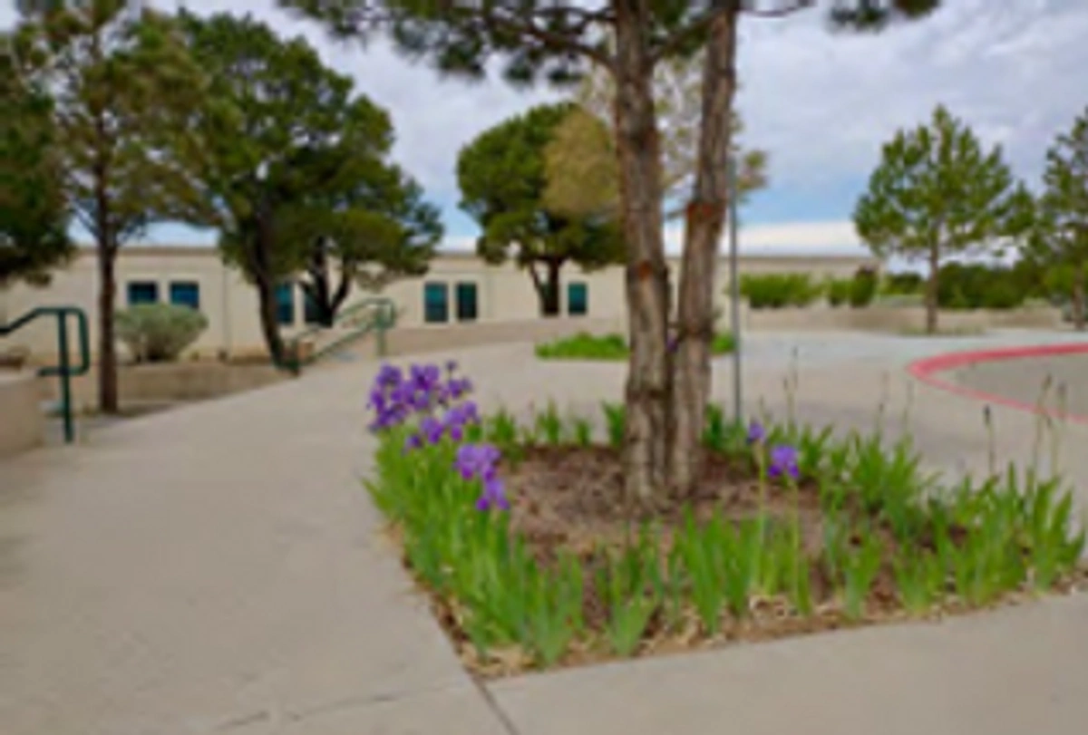 Campus grounds path and open area reference
