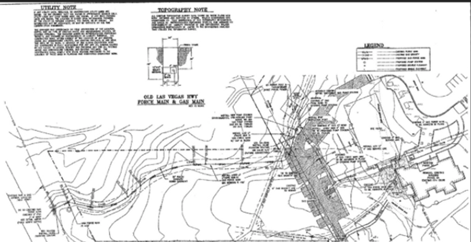 Sewer and gas lines reference